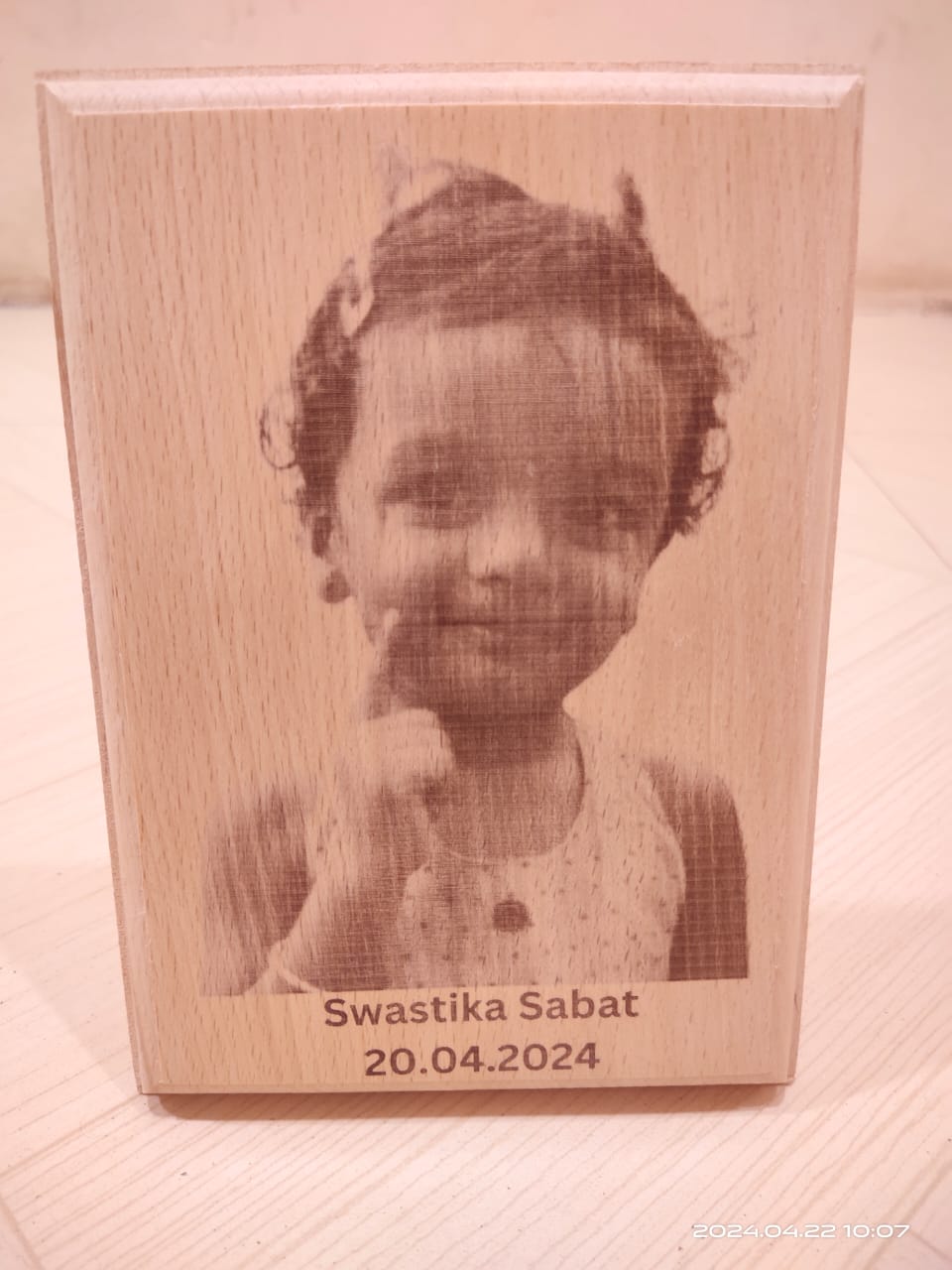 Wood Engraved Photo